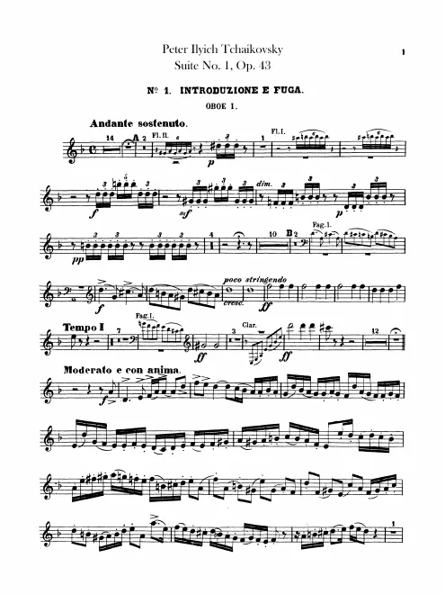 Oboe 1, 2