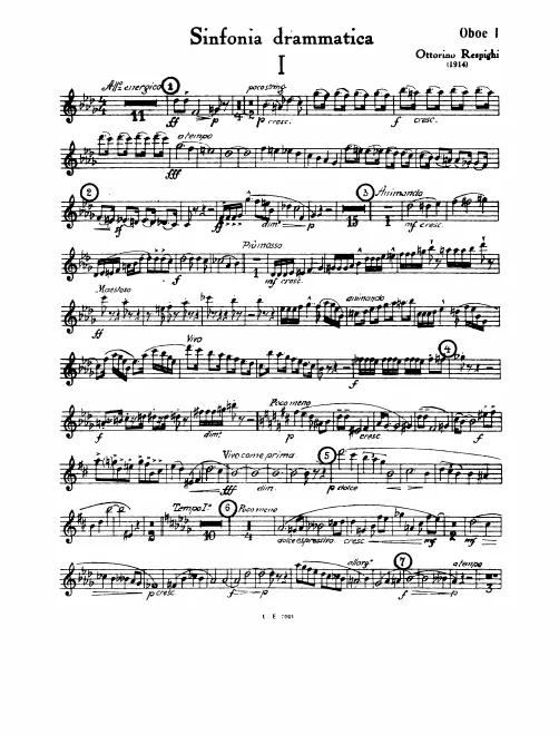 Oboe 1, 2, English Horn