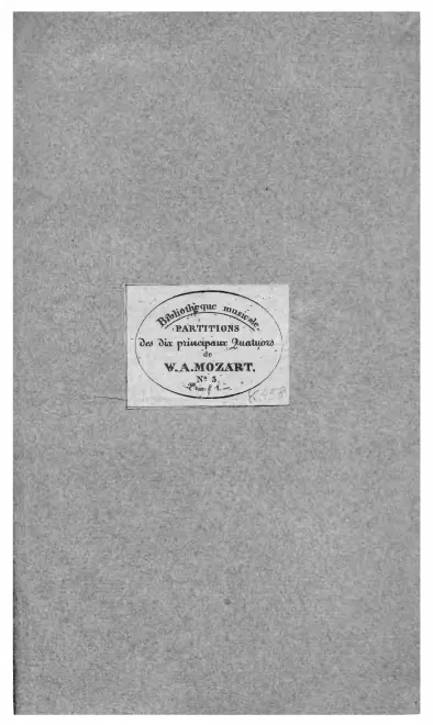 3. Quartet in , K.458