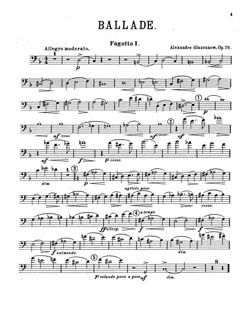 Bassoon 1, 2
