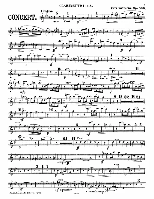 Clarinet 1, 2 (A)