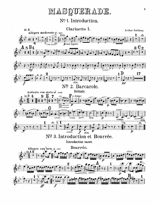 Clarinet 1, 2 (B/A)