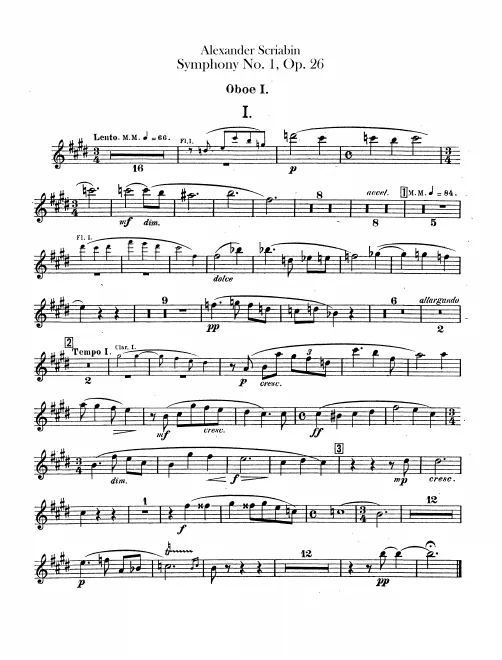 Oboe 1, 2