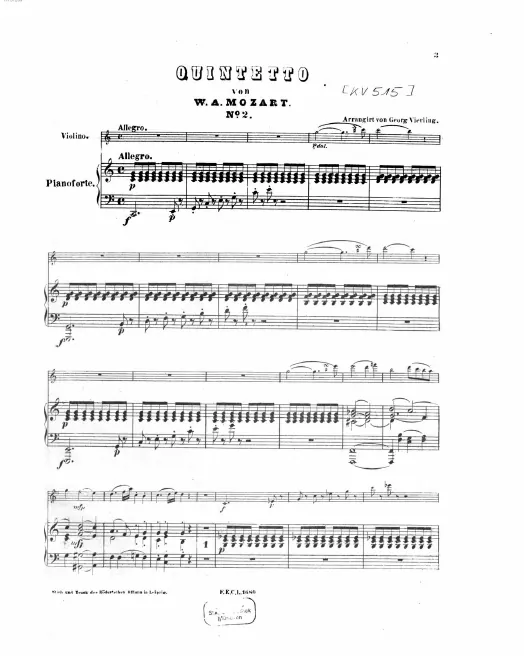 2. String Quintet in C major, K.515