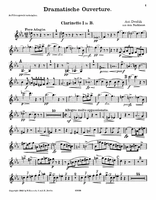 Clarinet 1, 2 (B)