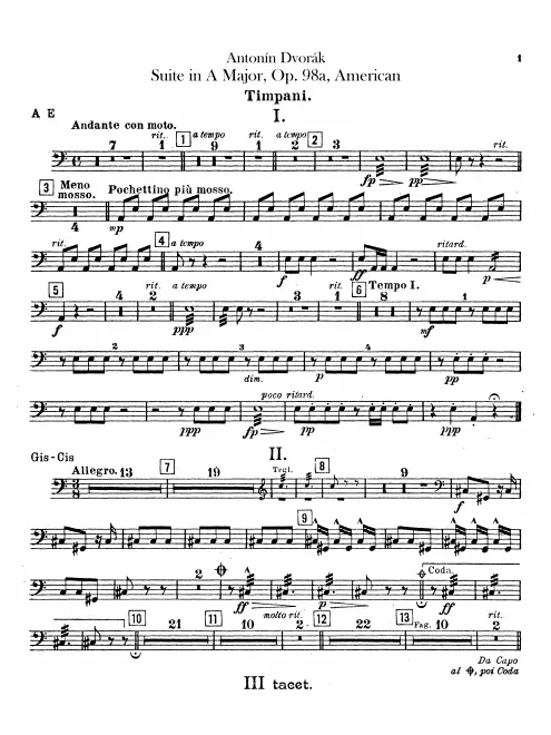 Timpani, Triangle, Bass Drum/Cymbals