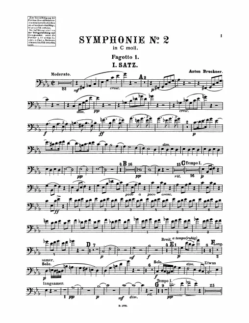 Bassoon 1, 2