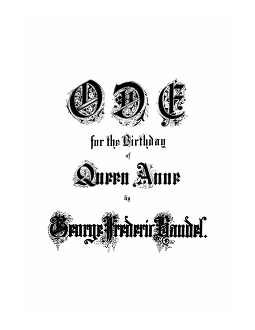 46a. Ode für den Geburtstag der Königin Anna (1887)