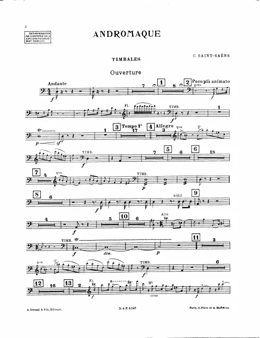 Timpani, Cymbals