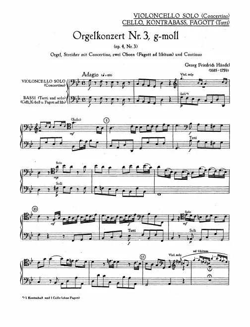 Cello Solo/Cellos/Basses/Bassoon