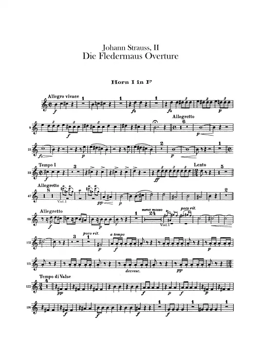 Horn 1, 2, 3, 4 (F)