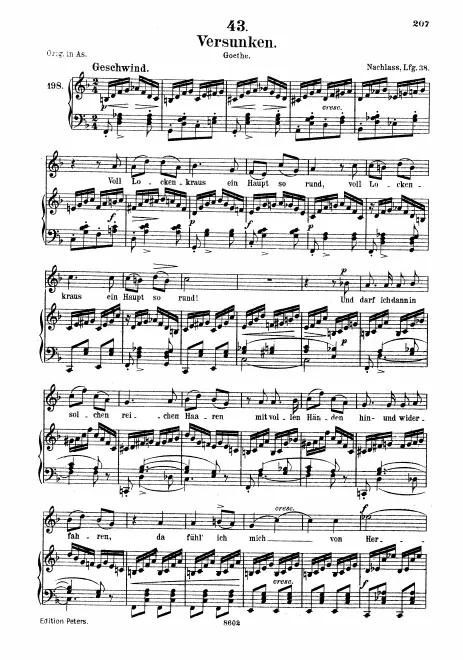 Complete Score (Medium Voice, transposed to )