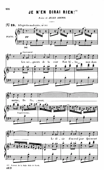 Complete Score (: high voice and piano)