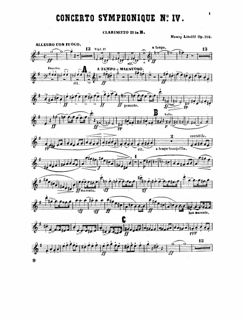 Clarinet 1, 2 (B)