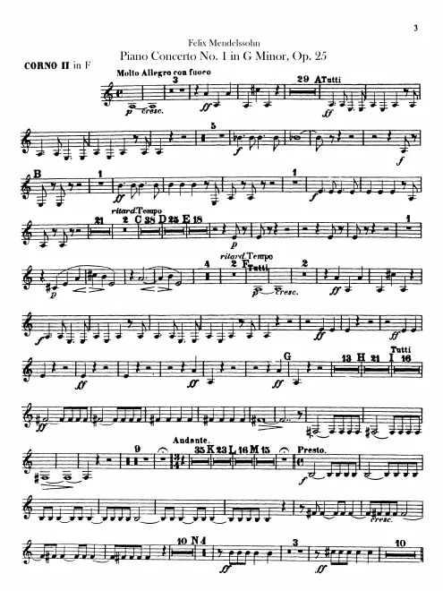 Horn 2 (F, transposed)