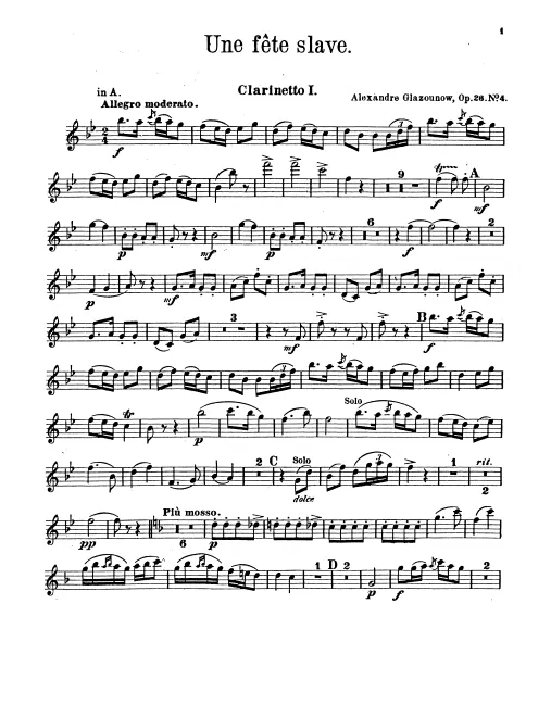 Clarinet 1, 2 (B/A)