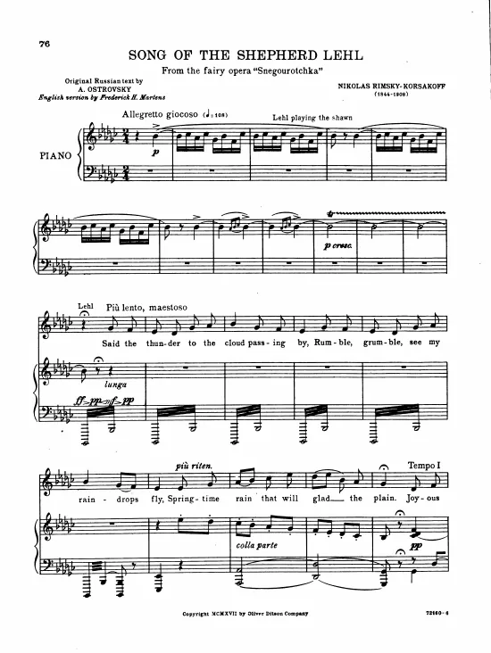 Lel's Third Song (Act III)