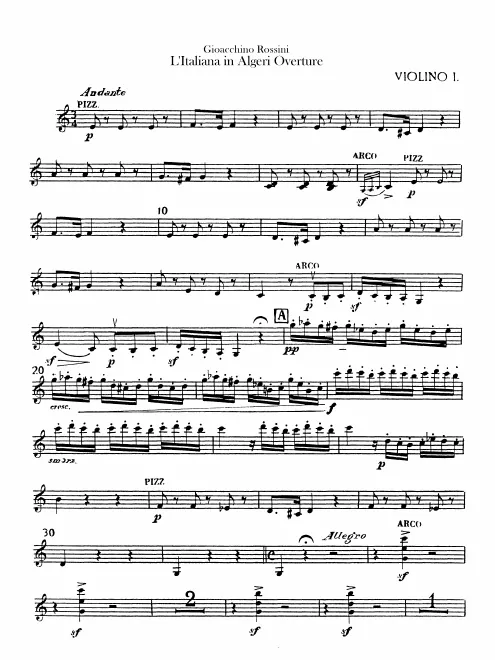 Violins I, II