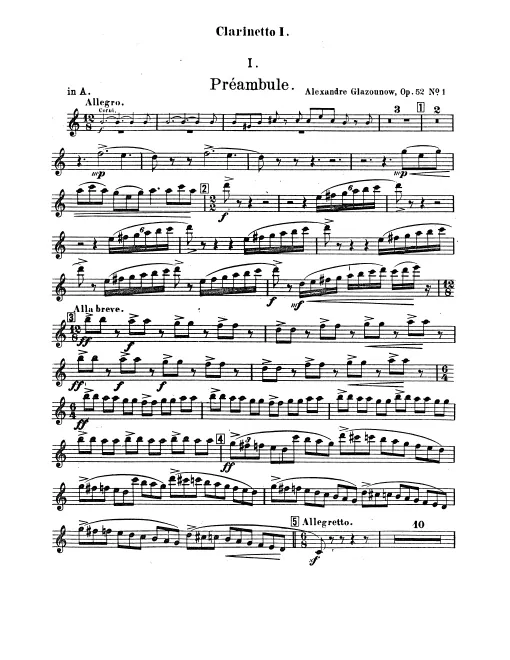 Clarinet 1, 2, 3 (A/B♭)