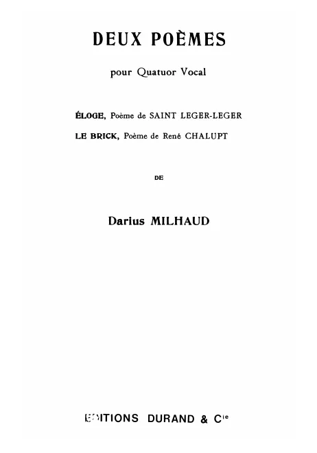 Vocal Score
