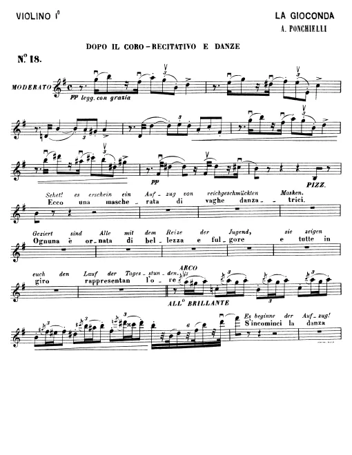 Violins I, II