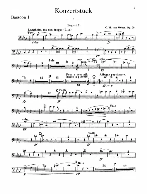 Bassoon 1, 2