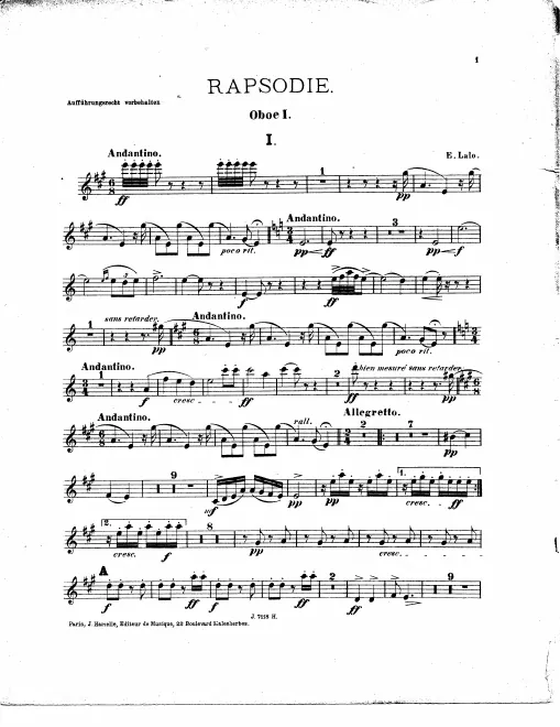 Oboe 1, 2