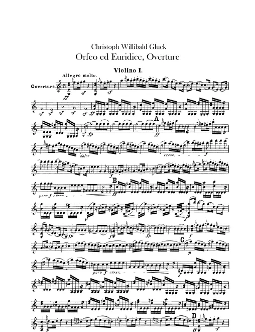 Violins I, II