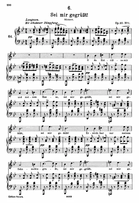 Complete Score (Original/High voice, )