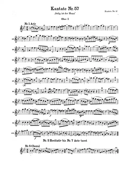 Oboe 1, 2, Taille (English Horn)