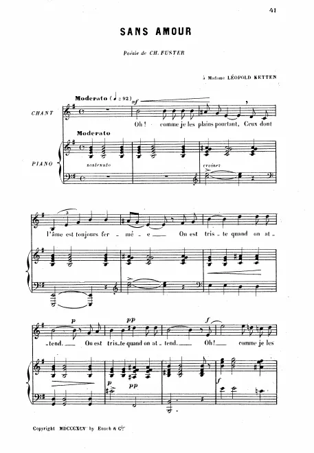 Complete Score (medium voice, in )