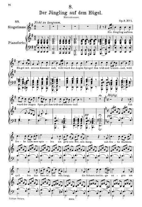 Complete Score (Original / High voice, )