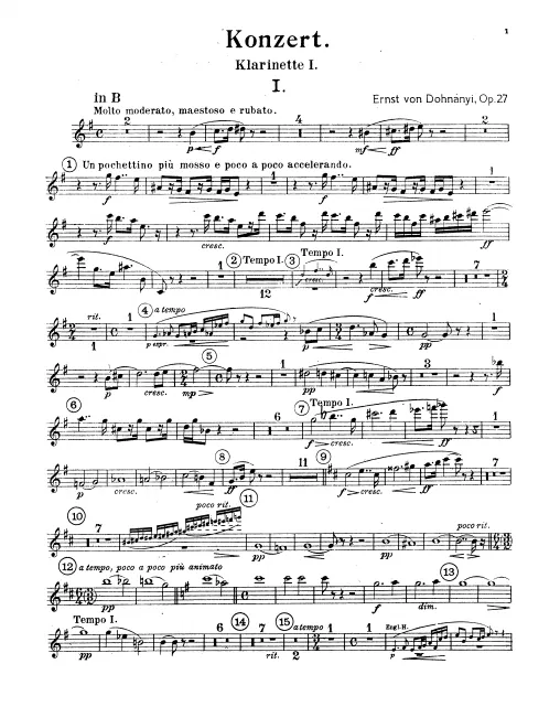 Clarinet 1, 2 (A/B)