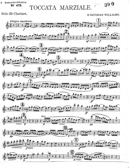 Clarinet solo (B)