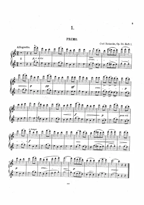 Book 1 (Incomplete Score, Nos.1-6)