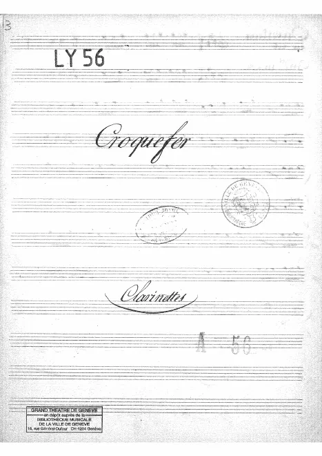Clarinet 1/2 (C, B, A)