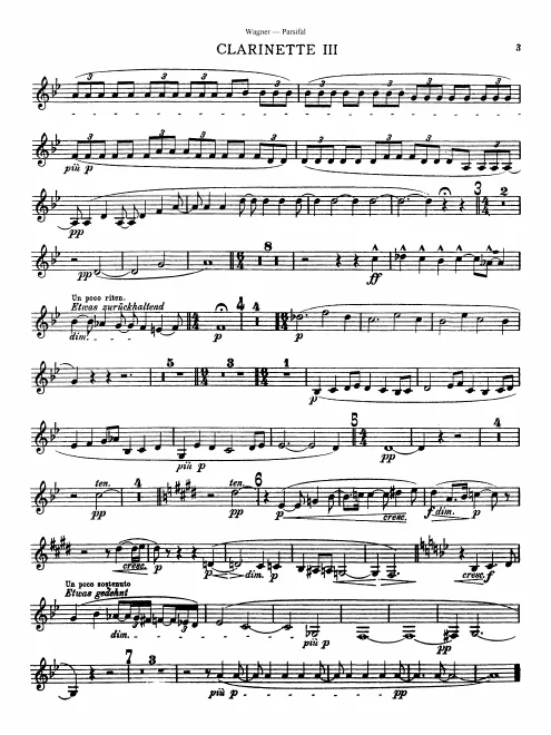 Clarinet 3 (B, A)