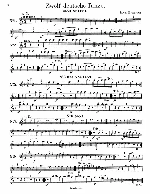 Clarinet 1, 2 (C/B/A)