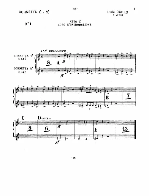 Cornet 1/2 (A)