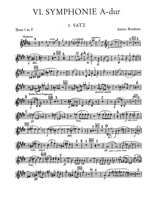 Horn 1, 2, 3, 4 (F)