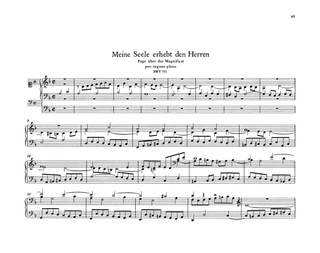 Meine Seele erhebt den Herren, BWV 733