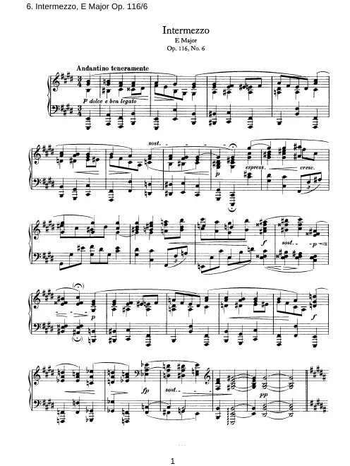 6. Intermezzo