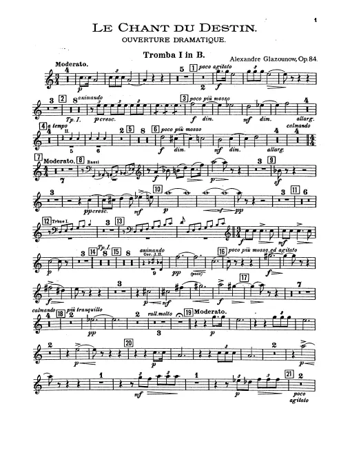 Trumpet 1, 2 (B), Contralto Trumpet (F)