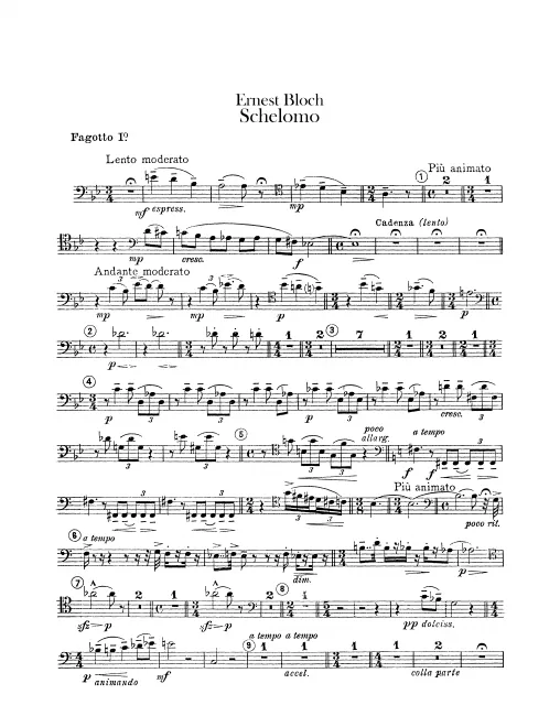 Bassoon 1, 2, Contrabassoon