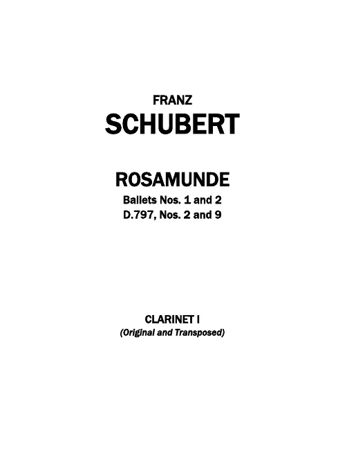 Clarinet 1, 2 (A)