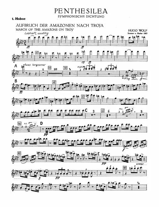 Oboe 1, 2, English Horn