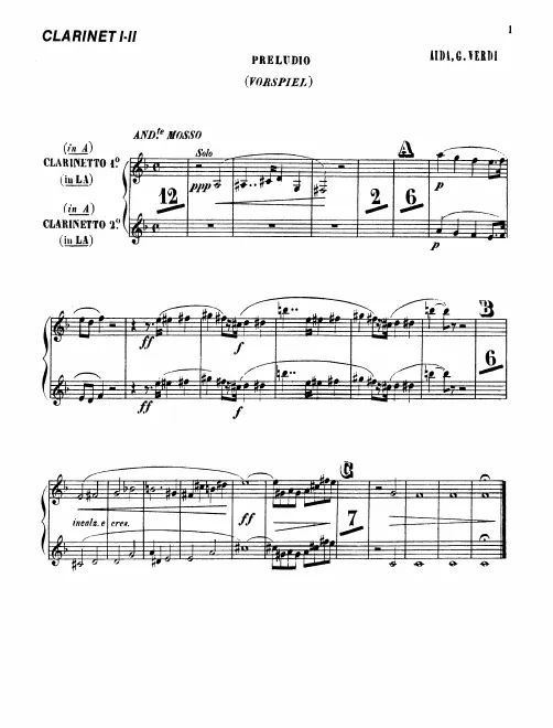 Clarinet 1/2/Bass Clarinet