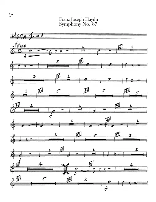 Horn 1, 2 (A)