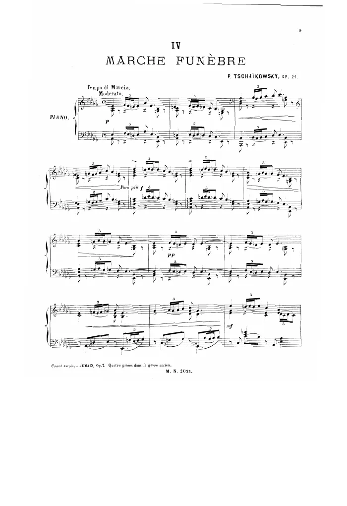 4. March funèbre (Moderato. Tempo di Marcia)