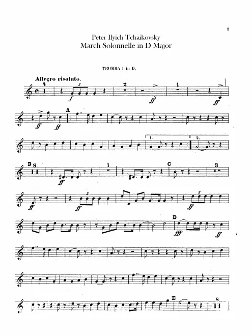 Trumpet 1, 2 (D)